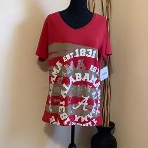 Ladies Alabama Crimson Tide T Shirt Size L